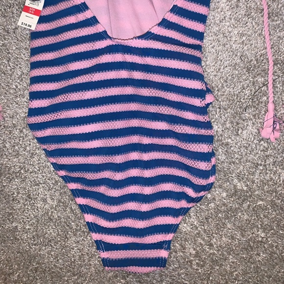 BRAND NWT No Boundaries Pink & Blue Swimsuit sz S - Picture 14 of 14